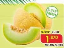 Promo Harga Melon Super per 100 gr - Superindo