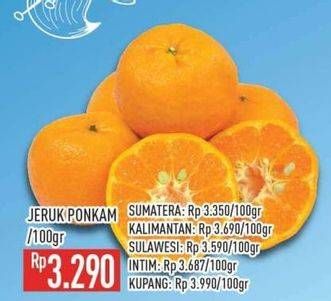 Promo Harga Jeruk Ponkam per 100 gr - Hypermart