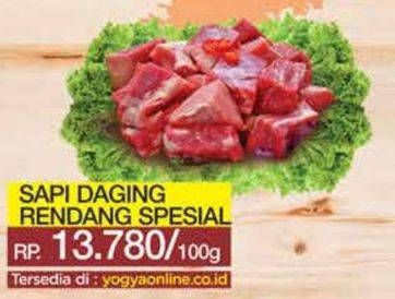 Promo Harga Daging Rendang Sapi Spesial per 100 gr - Yogya