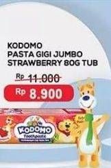 Promo Harga Kodomo Pasta Gigi Strawberry 80 gr - Indomaret
