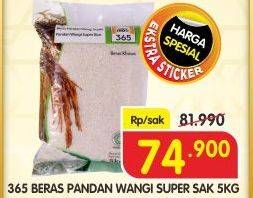 Promo Harga 365 Beras 5 kg - Superindo