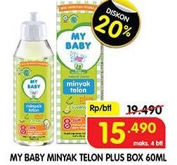 Promo Harga MY BABY Minyak Telon Plus 60 ml - Superindo