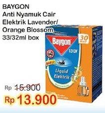 Promo Harga BAYGON Liquid Electric Refill Lavender, Orange Blossom 33 ml - Indomaret