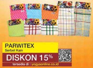 Promo Harga PARWITEX Serbet Kain  - Yogya