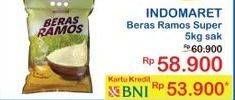 Promo Harga Indomaret Beras Ramos Super 5000 gr - Indomaret