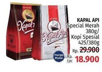 Promo Harga KAPAL API Kopi Bubuk Special 380gr/Kopi Bubuk Special Silver 380gr/425gr  - LotteMart