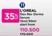 Promo Harga Loreal Dex Revitalift Derma H/ Acid Serum 15 ml - Watsons