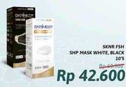 Promo Harga SKRINEER Masker Fish Shape White 10 pcs - Alfamidi