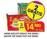 Promo Harga ASIA HATARI Peanut Jam 250g / See Hong Puff 260g  - Superindo