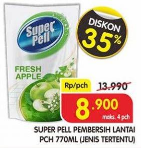 Promo Harga SUPER PELL Pembersih Lantai Jenis Tertentu 770 ml - Superindo