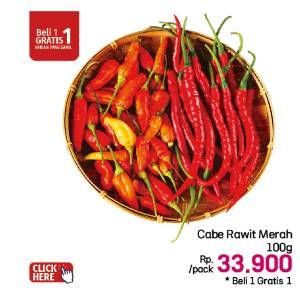 Promo Harga Cabe Rawit Merah per 100 gr - LotteMart