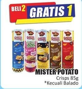 Promo Harga MISTER POTATO Snack Crisps Kecuali Balado 85 gr - Hari Hari