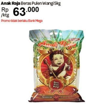Promo Harga Anak Raja Beras Pulen Wangi 5 kg - Carrefour
