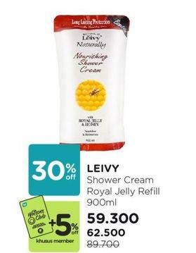 Promo Harga Leivy Shower Cream Royal Jelly 900 ml - Watsons