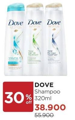 Promo Harga DOVE Shampoo 320 ml - Watsons