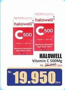 Promo Harga Halowell Vitamin C 500 mg 30 pcs - Hari Hari