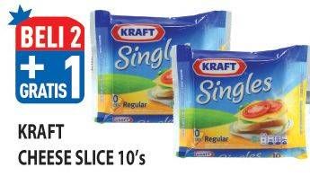 Promo Harga KRAFT Singles Cheese 10 pcs - Hypermart