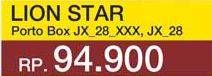 Promo Harga LION STAR Porto Box JX 28  - Yogya