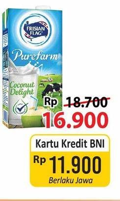 Promo Harga FRISIAN FLAG Susu UHT Purefarm Coconut Delight 900 ml - Alfamart