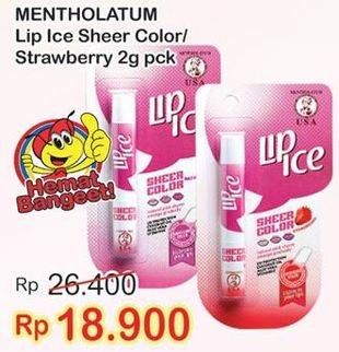 Promo Harga LIP ICE Sheer Color Strawberry 2 gr - Indomaret
