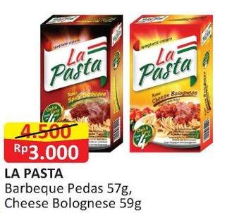 Promo Harga Spaghetti Spicy Barbeque 57gr / Cheese Bolognese 59gr  - Alfamart