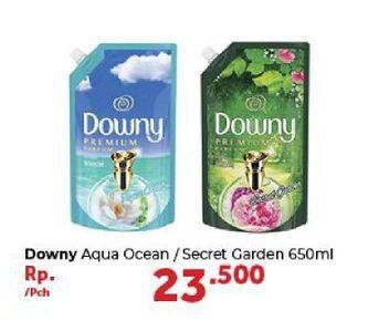 Promo Harga DOWNY Premium Parfum Aqua Ocean, Secret Garden 650 ml - Carrefour
