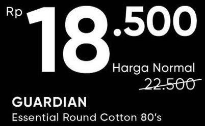Promo Harga GUARDIAN Round Facial Cotton 80 pcs - Guardian