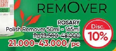 Promo Harga Rosary Polish Remover 50 ml - Guardian