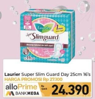 Promo Harga Laurier Super Slimguard Day 25cm 16 pcs - Carrefour