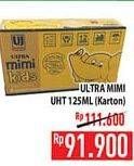 Promo Harga ULTRA MIMI Susu UHT per 40 tpk 125 ml - Hypermart