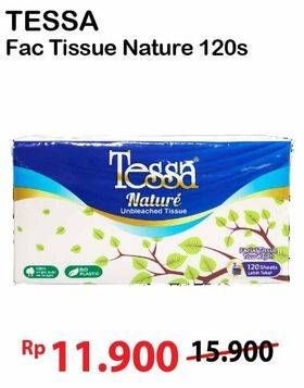 Promo Harga Tessa Facial Tissue Nature 120 sheet - Alfamart