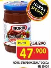 Promo Harga Morin Jam Hazelnut Spread With Cocoa 300 gr - Superindo