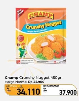 Promo Harga Champ Nugget Crunchy Nugget 450 gr - Carrefour