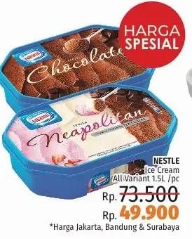 Promo Harga NESTLE Ice Cream 1500 ml - LotteMart