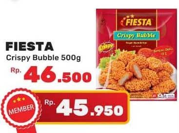 Promo Harga Fiesta Naget Crispy Bubble 500 gr - Yogya