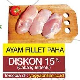 Promo Harga Ayam Fillet Paha per 100 gr - Yogya