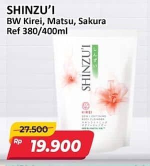 Promo Harga Shinzui Body Cleanser Kirei, Matsu, Sakura 380 ml - Alfamart