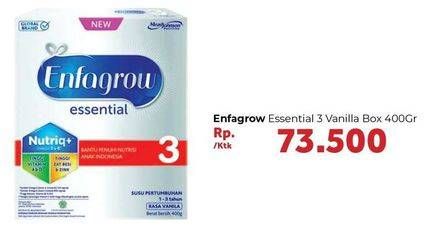 Promo Harga ENFAGROW Essential 3 Susu Formula Vanila 400 gr - Carrefour