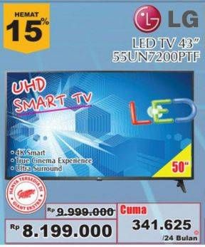 Promo Harga LG 55UN7200PTF 4K Smart UHD TV  - Giant