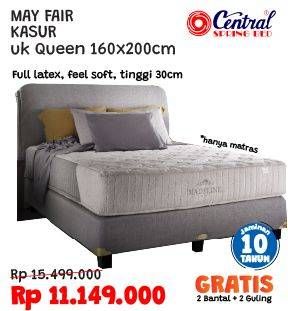 Promo Harga CENTRAL SPRING BED May Fair Kasur Queen 160x200cm  - COURTS