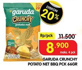 Promo Harga Garuda Snack Potato Crunchy Net Potato BBQ 55 gr - Superindo