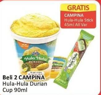 Promo Harga Campina Hula Hula Durian 90 ml - Alfamart