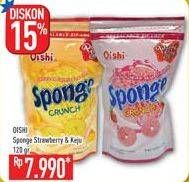 Promo Harga OISHI Sponge Crunch Strawberry, Keju 120 gr - Hypermart