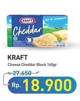 Promo Harga Kraft Cheese Cheddar 160 gr - Hypermart