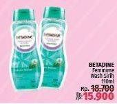 Promo Harga BETADINE Feminine Wash Natural Daun Sirih 110 ml - LotteMart