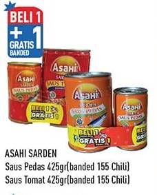 Promo Harga Asahi Sardines Saus Pedas, Saus Tomat 425 gr - Hypermart