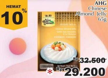 Promo Harga AHG Dessert Mix Chinese Almond Jelly 65 gr - Giant