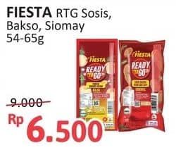 Promo Harga Fiesta Ready To Go Bakso Daging Ayam Keju, Siomay Ayam, Sosis Daging Ayam Dan Sapi Original 54 gr - Alfamidi
