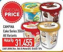 Promo Harga CAMPINA Ice Cream Cake Series All Variants 350 ml - Hypermart