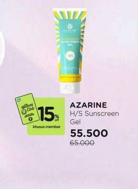 Promo Harga Azarine Hydrasoothe Sunscreen Gel SPF45 50 ml - Watsons